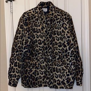 Silk leopard jacket